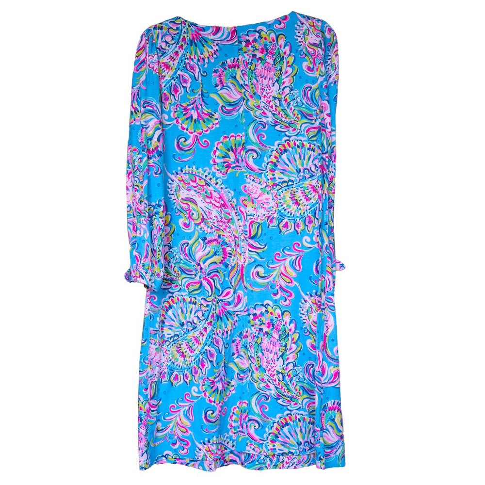 Lilly Pulitzer Mermaid Grotto Dress Cath Colorful Knit Pull Over Mini Dress - Picture 7 of 11